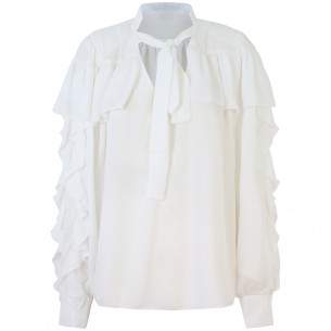 Camicia  bianca con rouges...