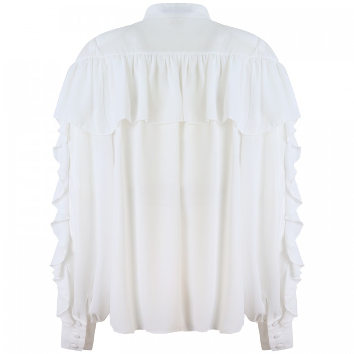 Camicia  bianca con rouges  per donna Camicia  bianca con rouges  per donna