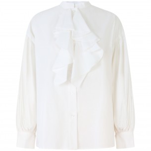 Camicia  bianca  in cotone...