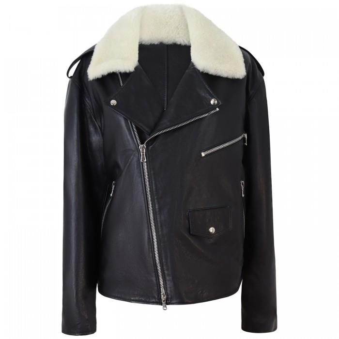 Chiodo in pelle per donna