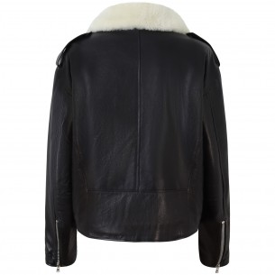 Chiodo in pelle per donna 2