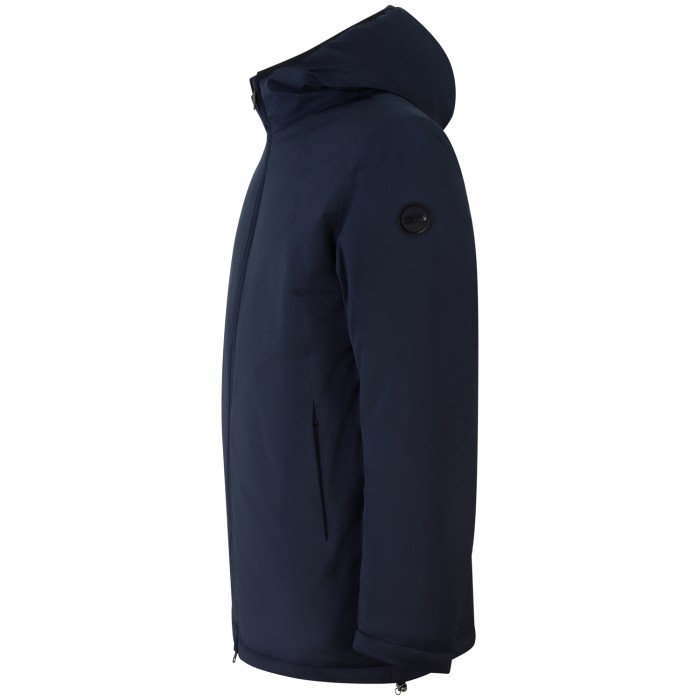 Giubbotto blu con mini logo per uomo