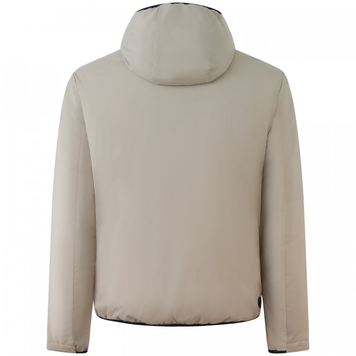 Giubbotto beige con mini logo per uomo