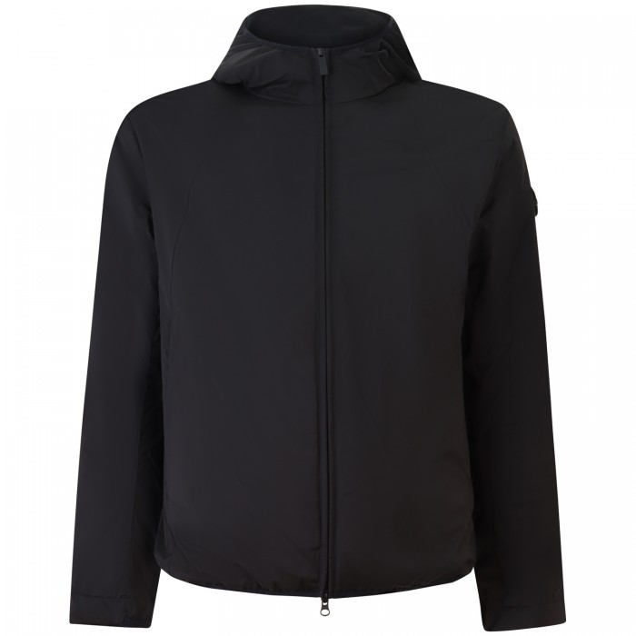 Giubbotto nero con mini logo per uomo