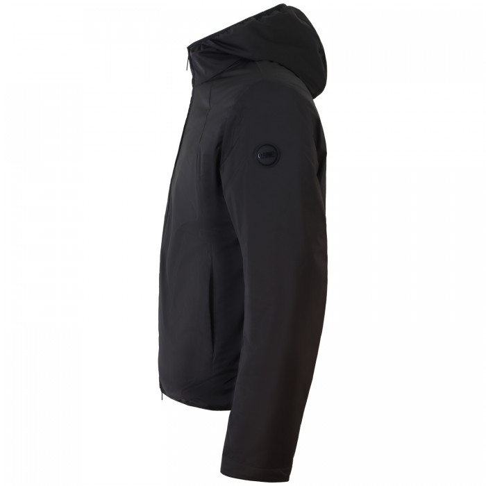 Giubbotto nero con mini logo per uomo