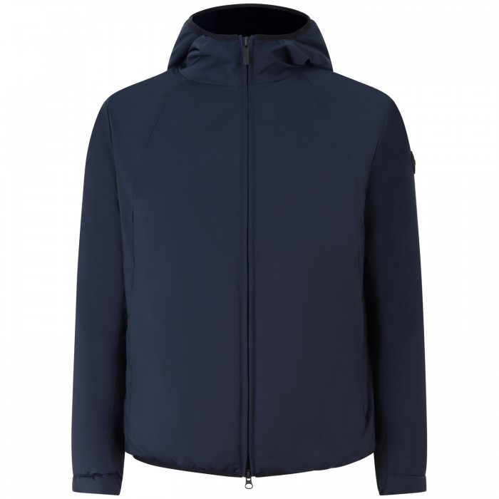 Giubbotto blu con mini logo per uomo