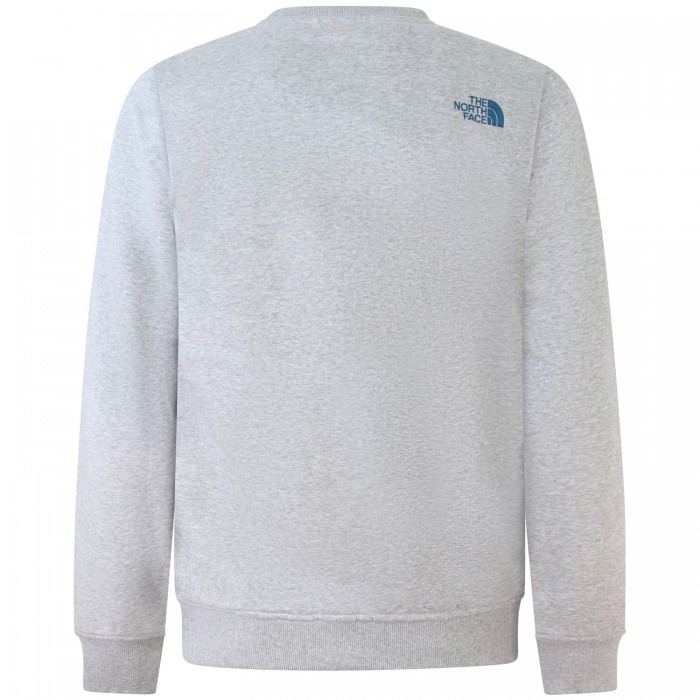 Felpa grigia con maxi logo per uomo