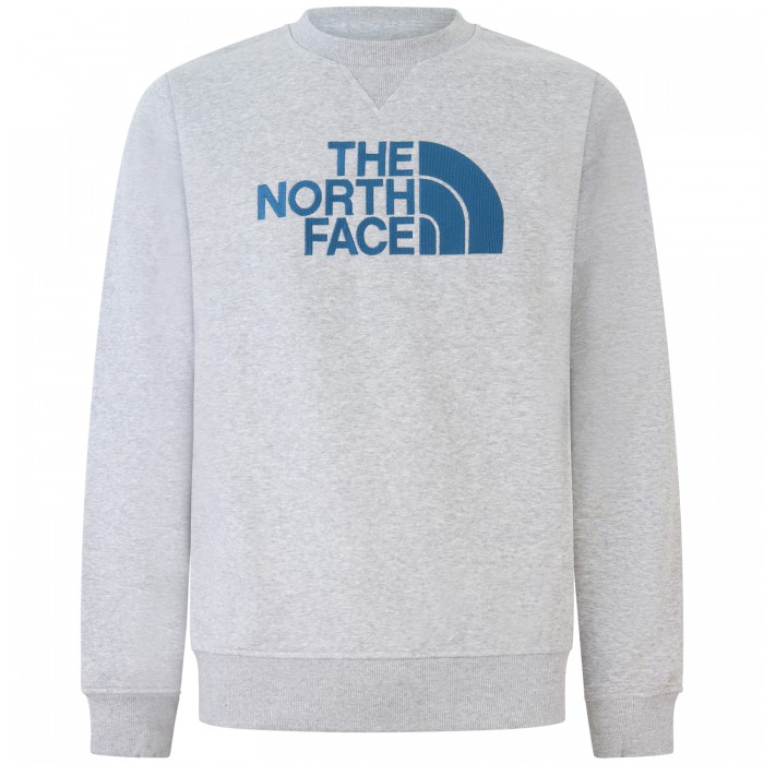 Felpa grigia con maxi logo per uomo