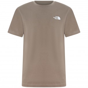 T-shirt marrone con mini...