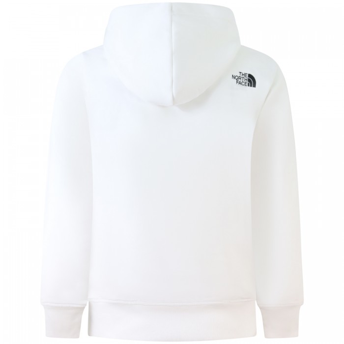 Felpa bianca con cappuccio per uomo