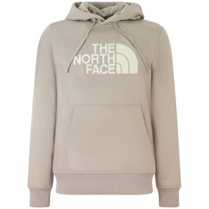 Felpa beige con cappuccio...