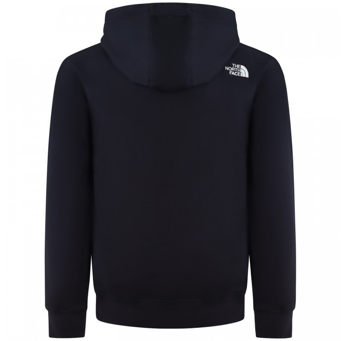 Felpa nera con cappuccio per uomo