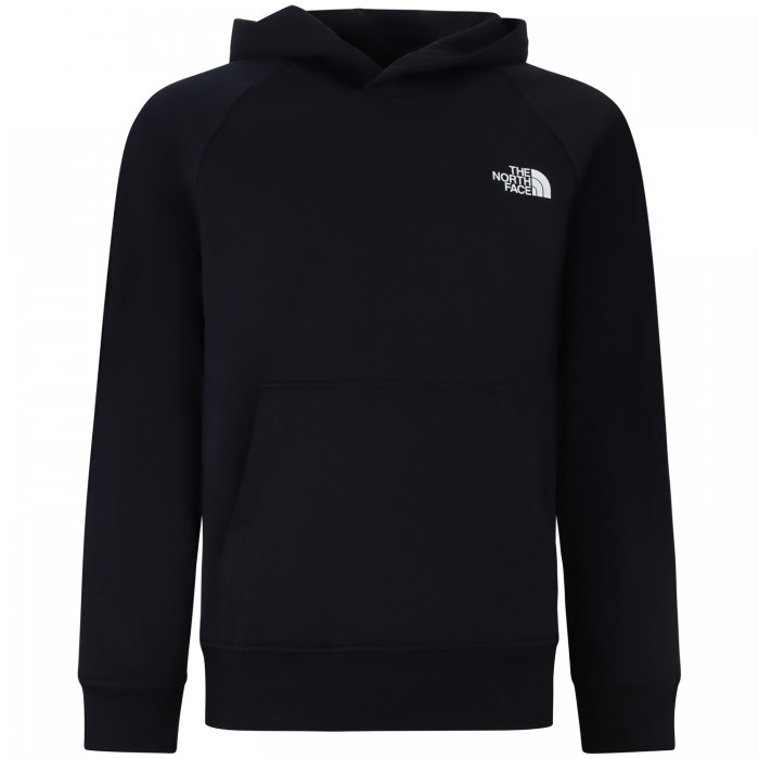 Felpa nera con cappuccio per uomo