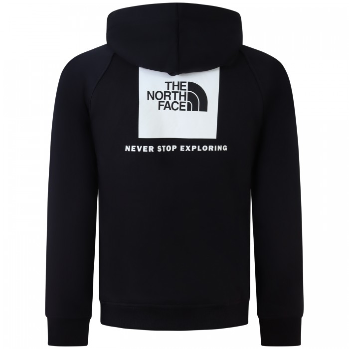 Felpa nera con cappuccio per uomo