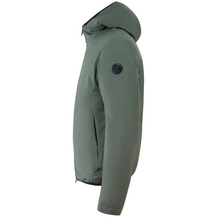 Giubbotto verde con mini logo per uomo