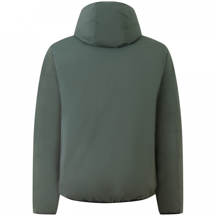 Giubbotto verde con mini logo per uomo