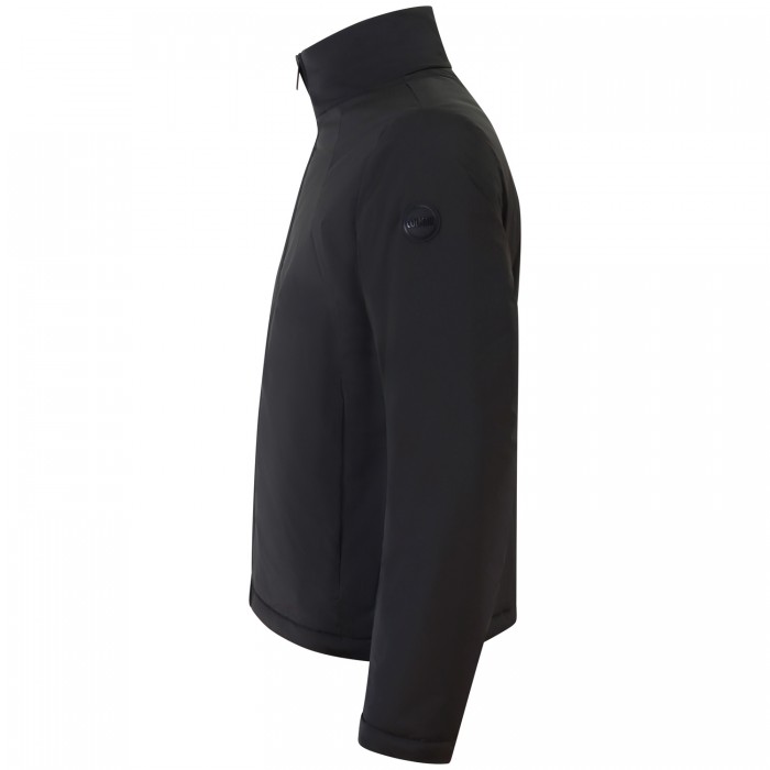 Giubbotto nero con mini logo per uomo