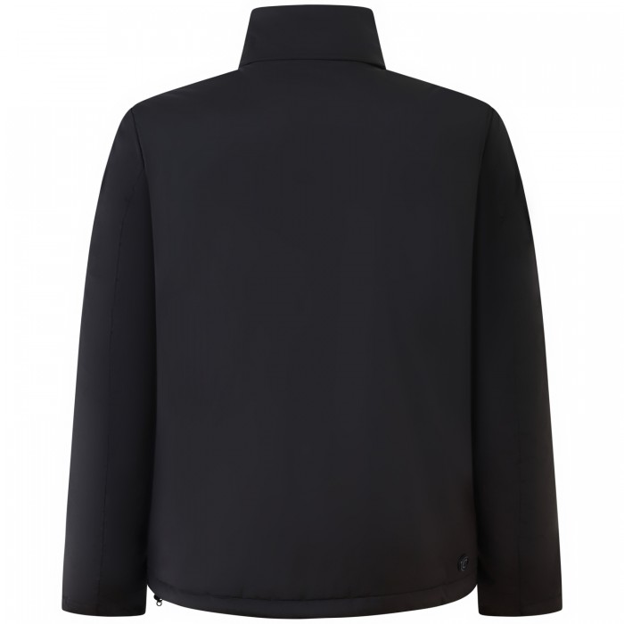 Giubbotto nero con mini logo per uomo