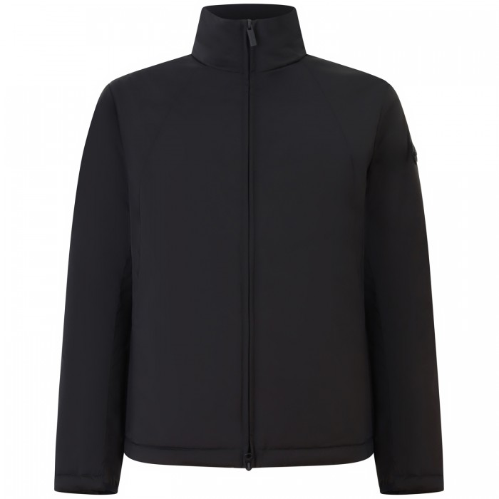 Giubbotto nero con mini logo per uomo