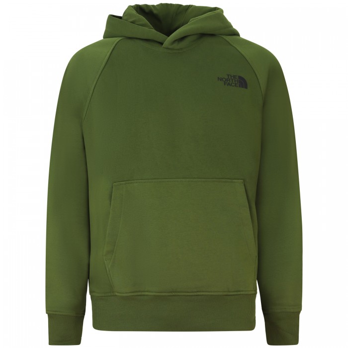 Felpa verde con cappuccio per uomo