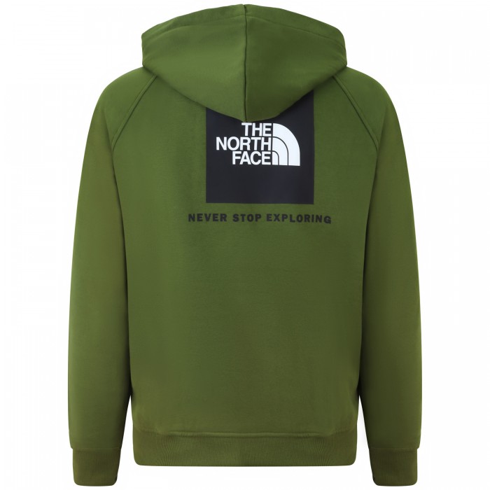 Felpa verde con cappuccio per uomo