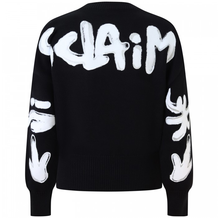 Maglione nero per donna