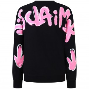 Felpa con stampa rosa per... 2