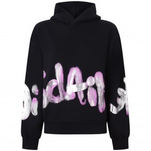 Felpa con stampa  fuxia per...