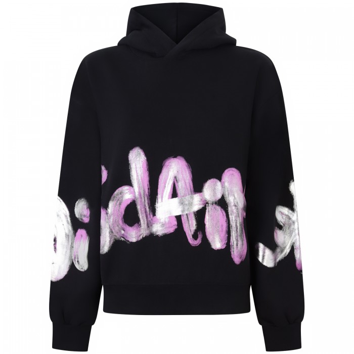 Felpa con stampa  fuxia per donna