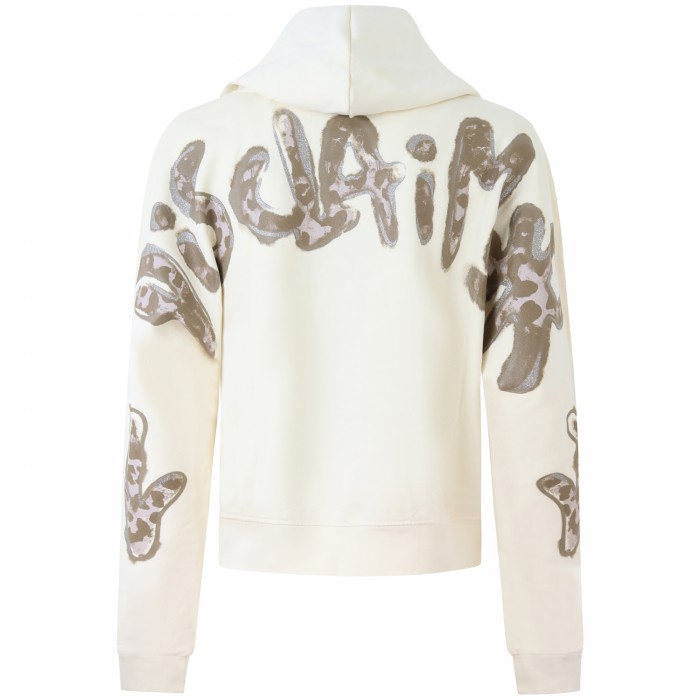 Felpa con stampa  maculata  per donna