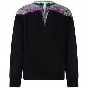 Felpa nera con stampa  per... 2