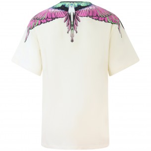 T-shirt panna con stampa... 2