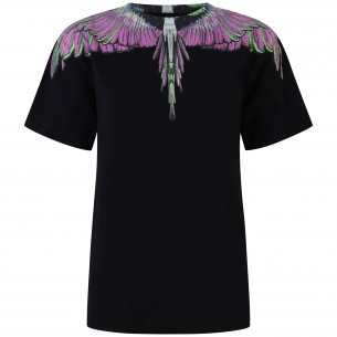 T-shirt nera con stampa...