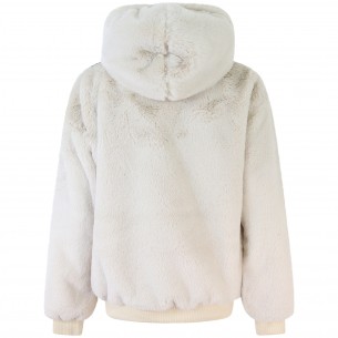 Pellicciotto panna per donna 2