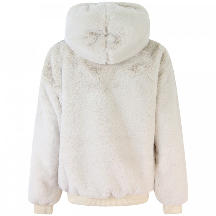 Pellicciotto panna per donna