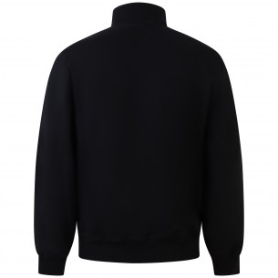 Felpa con zip  nera per uomo 2