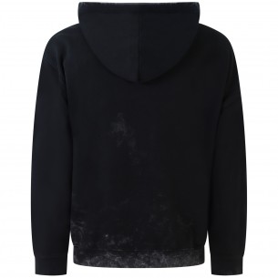 Felpa nera per uomo 2