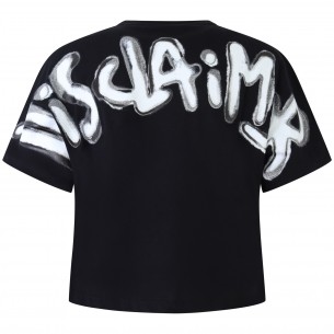 T-shirt nera per donna 2