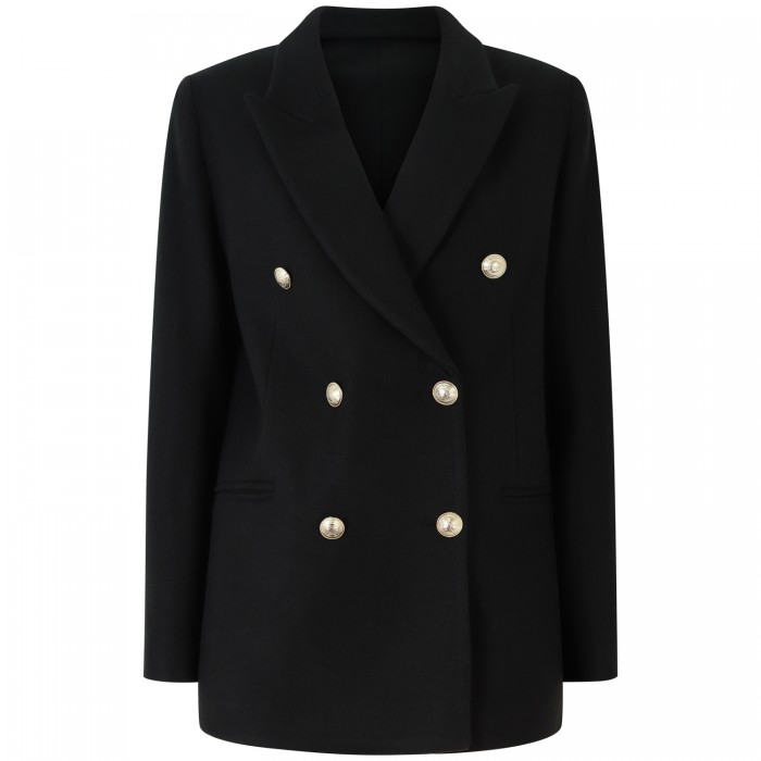 Cappotto corto nero per donna