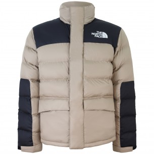 Piumino beige e nero per uomo