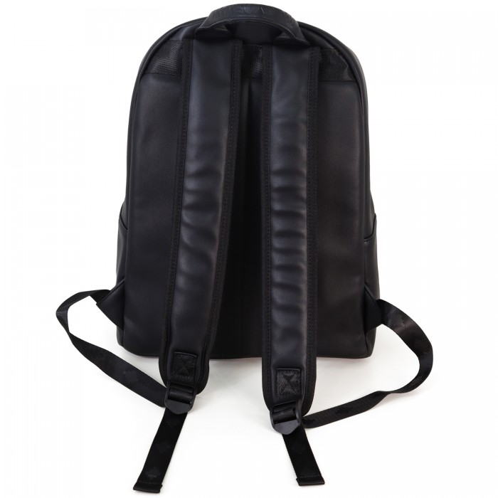 Zaino nero in ecopelle per uomo