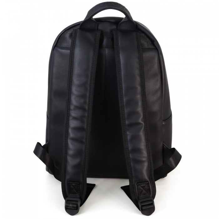 Zaino nero in ecopelle per uomo