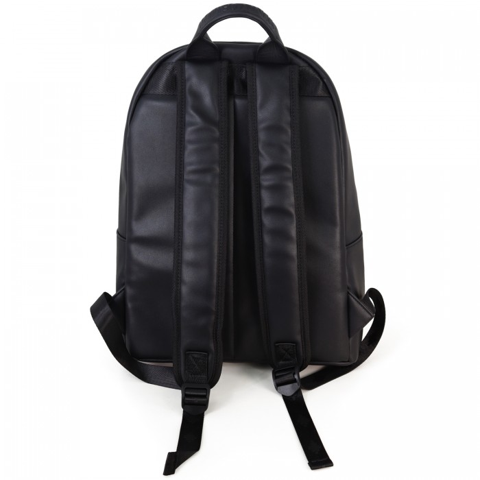 Zaino nero in ecopelle per uomo