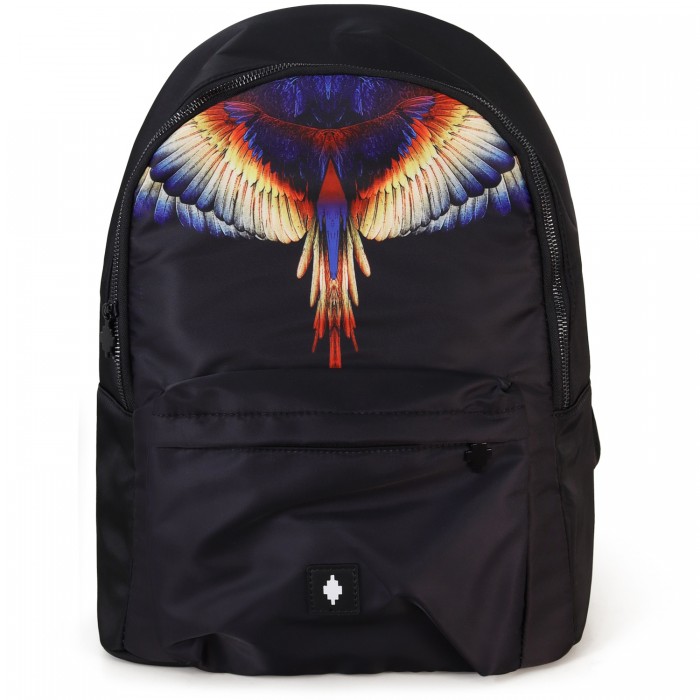 Zaino nero in nylon per uomo