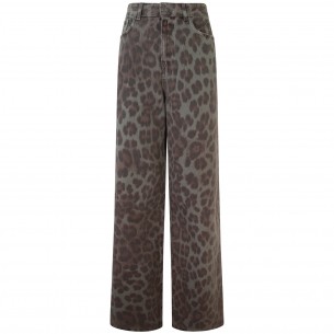 Jeans maculato per donna...