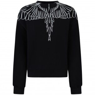 Felpa nera con stampa  per... 2