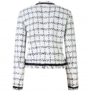 Giacca boucle bianca per donna 2