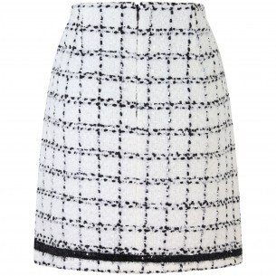 Gonna boucle bianca per donna 2