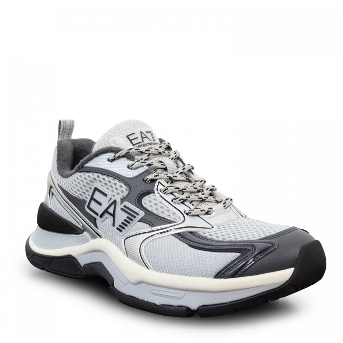 Sneakers grigie con logo per uomo