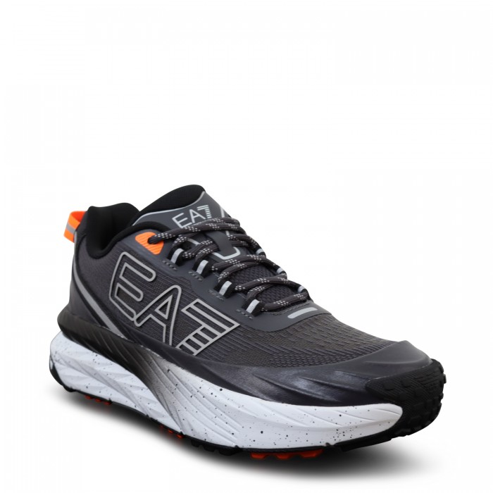 Sneakers nere con logo per uomo